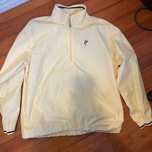 Ashworth Weather Systems Light Yellow Quarter-Zip Pullover